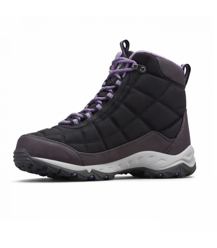 Columbia Γυναικεία Μποτάκια Firecamp Black/Plum Purple - tokatlis.gr
