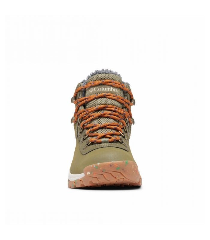 Columbia Γυναικεία Μποτάκια Newton Ridge Plus Waterproof Hiking Stone Green/Canyon Sun - tokatlis.gr