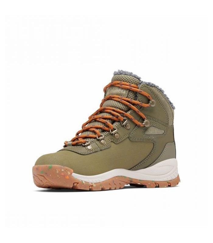 Columbia Γυναικεία Μποτάκια Newton Ridge Plus Waterproof Hiking Stone Green/Canyon Sun - tokatlis.gr