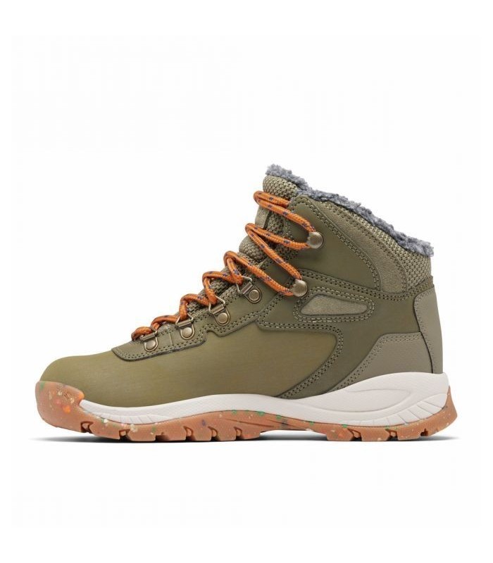 Columbia Γυναικεία Μποτάκια Newton Ridge Plus Waterproof Hiking Stone Green/Canyon Sun - tokatlis.gr