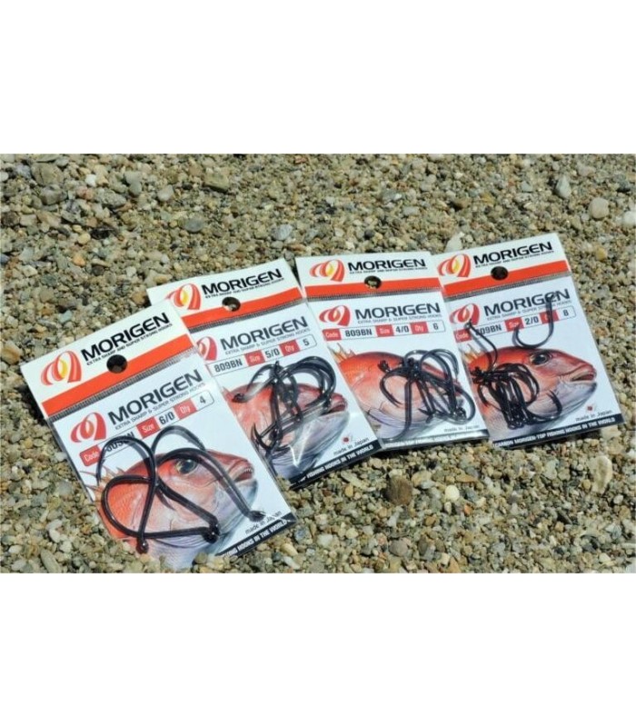 Morigen Αγκίστρια 809BN / Μαύρο - Νίκελ Με Κρίκο - tokatlis.gr