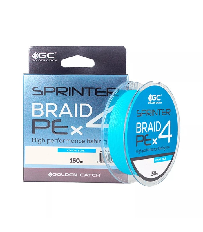Golden Catch Braided Νήμα Sprinter PE X4 150m Blue - tokatlis.gr