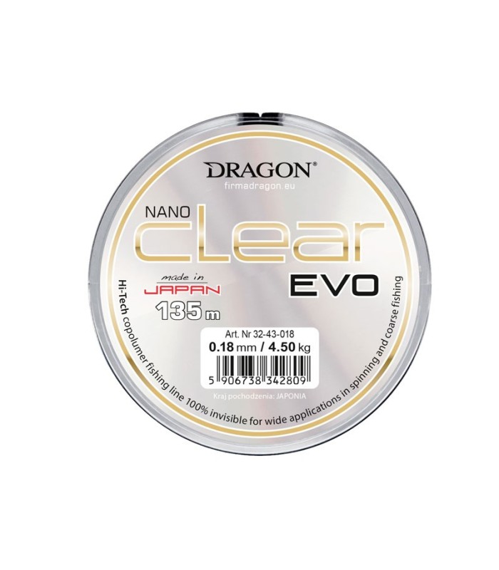 Dragon Nano Clear Evo Πετονιά 135m - tokatlis.gr