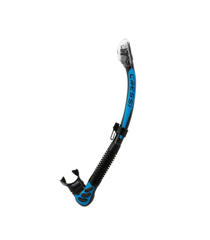 Cressi Alpha Ultra Dry Snorkel Black/Blue - Αναπνευστήρας - tokatlis.gr