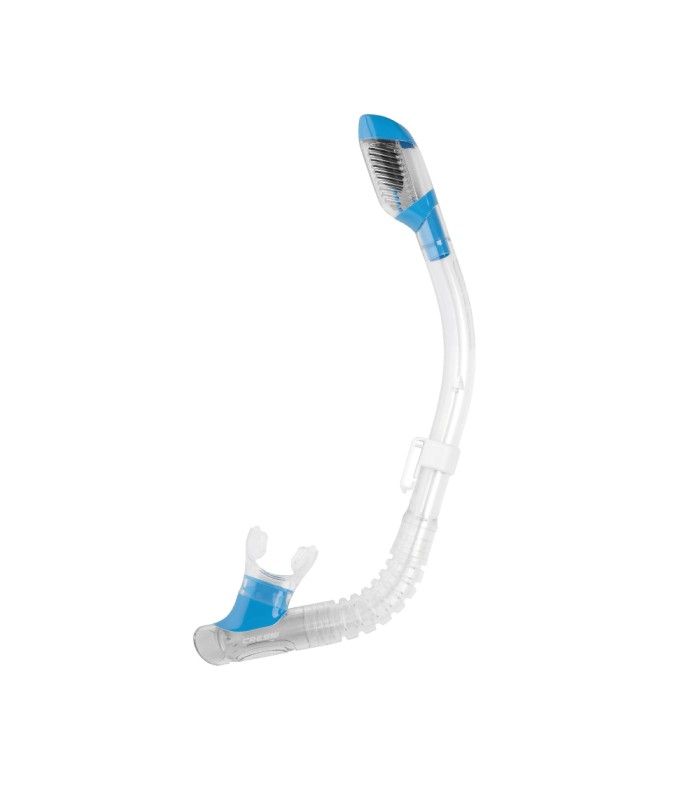 Cressi Mini Dry Snorkel Clear/Blue - Αναπνευστήρας - tokatlis.gr