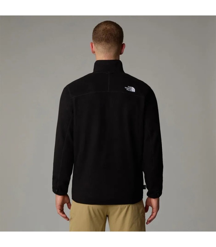 The North Face 100 Glacier Ανδρική Ζακέτα Fleece - Μαύρο | Tokatlis.gr