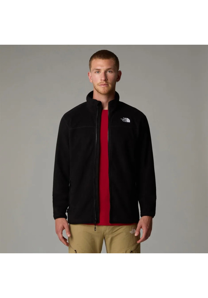 Ανδρική fleece ζακέτα The North Face Glacier Full-Zip Fleece με όρθιο γιακά και κεντρικό φερμουάρ