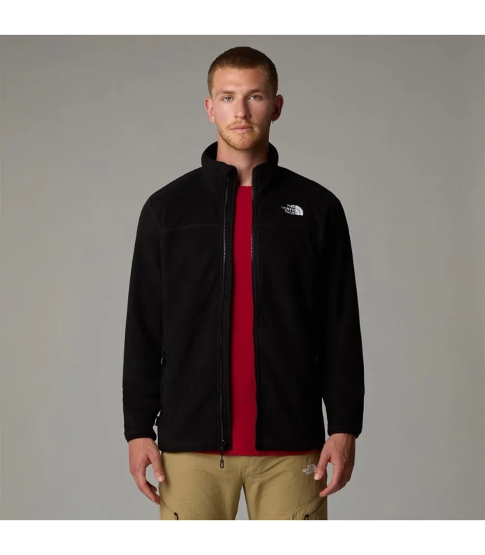 The North Face 100 Glacier Ανδρική Ζακέτα Fleece - Μαύρο | Tokatlis.gr