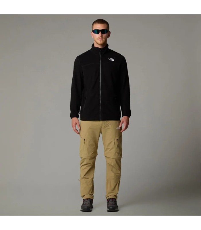 The North Face 100 Glacier Ανδρική Ζακέτα Fleece - Μαύρο | Tokatlis.gr