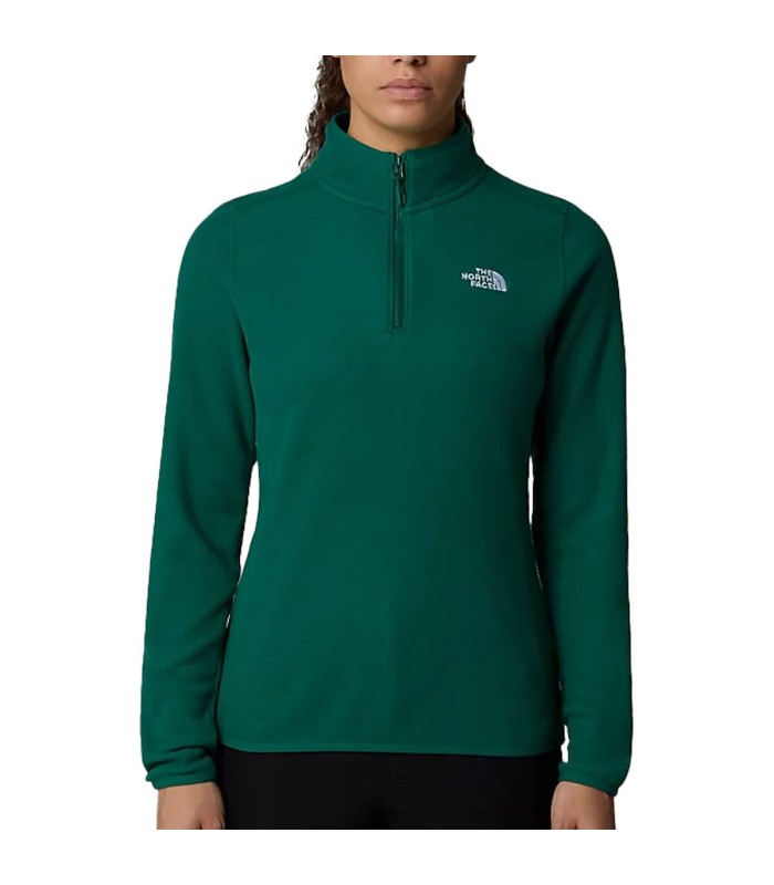 The North Face - W 100 Glacier 1/4 Zip Eu Evergreen  - tokatlis.gr