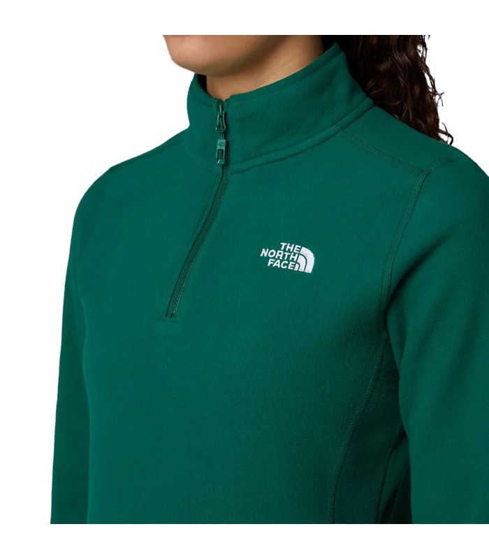 The North Face - W 100 Glacier 1/4 Zip Eu Evergreen  - tokatlis.gr