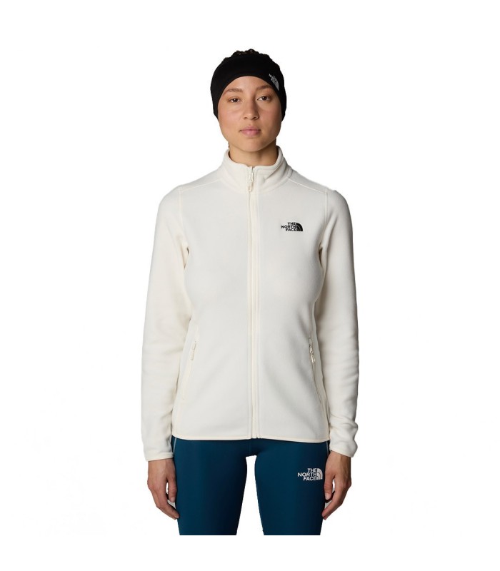 The North Face - W 100 Glacier 1/4 Zip Eu  White Dune - tokatlis.gr
