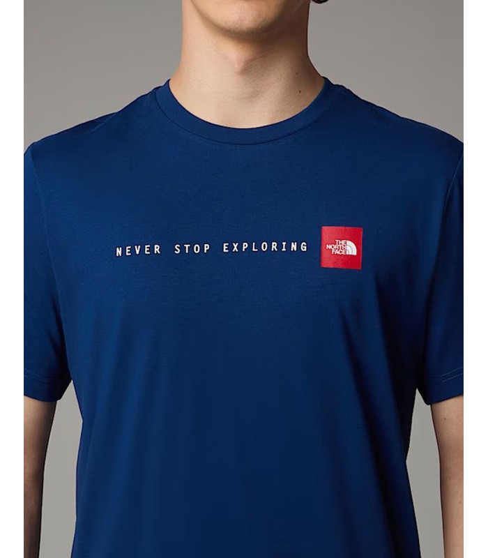 The North Face M S/S Never Stop Exploring Tee Blue - tokatlis.gr