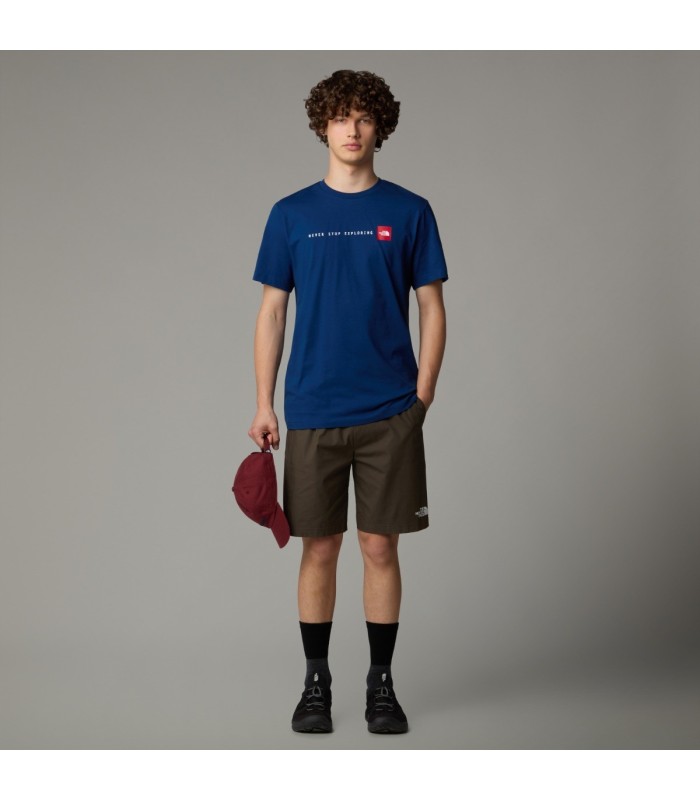 The North Face M S/S Never Stop Exploring Tee Blue - tokatlis.gr