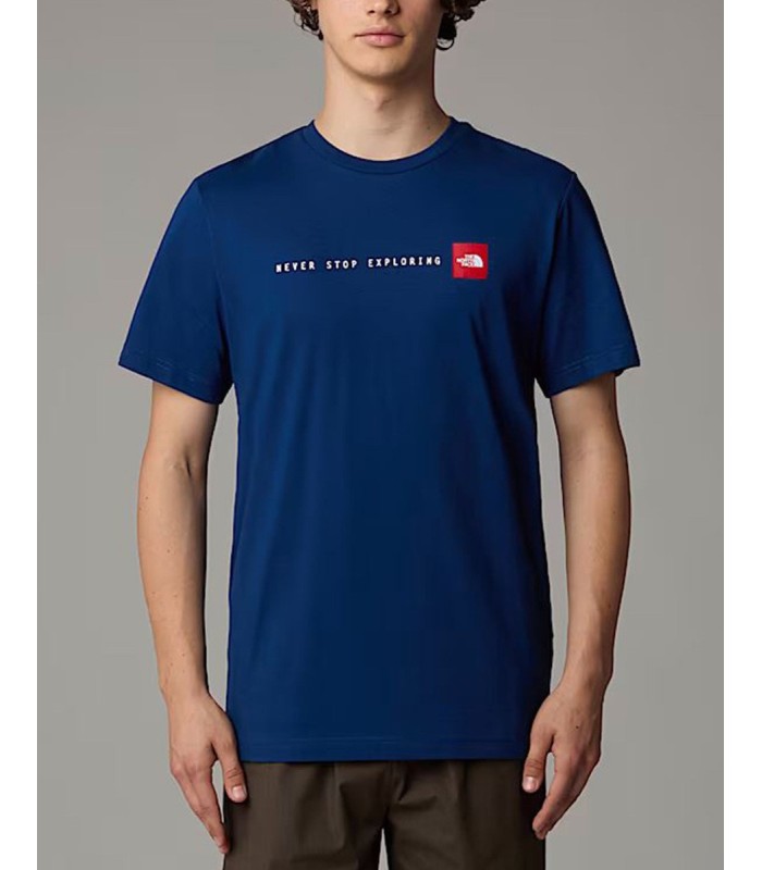 The North Face M S/S Never Stop Exploring Tee Blue - tokatlis.gr