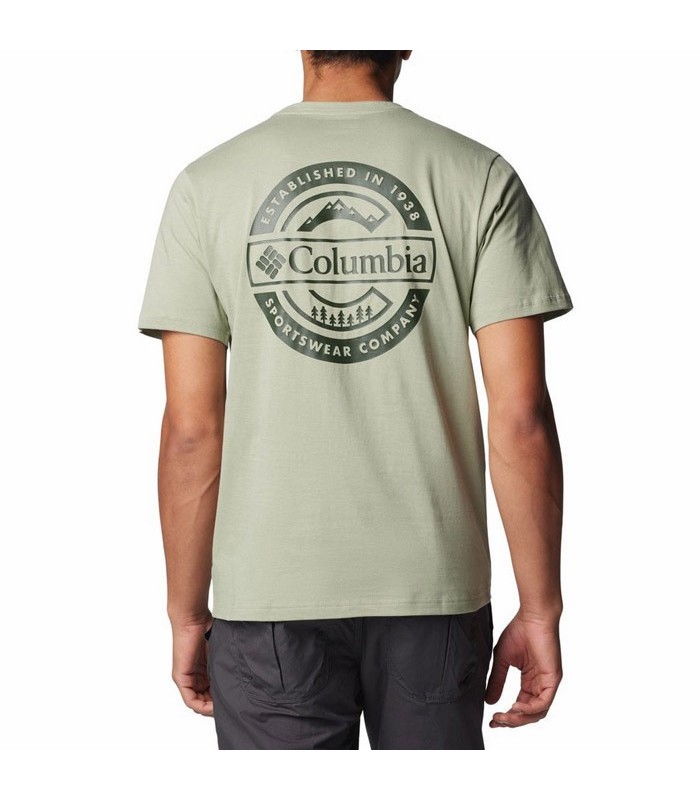 Columbia Ανδρικό Μπλουζακι Rapid Ridge Back Graphic Tee II -Safari - tokatlis.gr