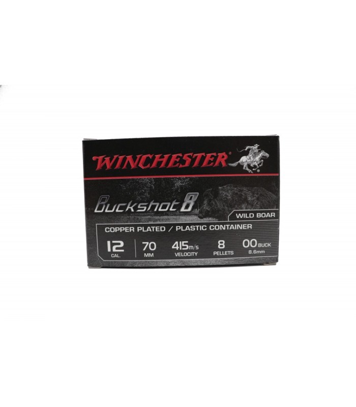 Φυσίγγια Winchester Buckshot 8/βολο μέ συγκεντρωτήρα CHBS12P8G - tokatlis.gr