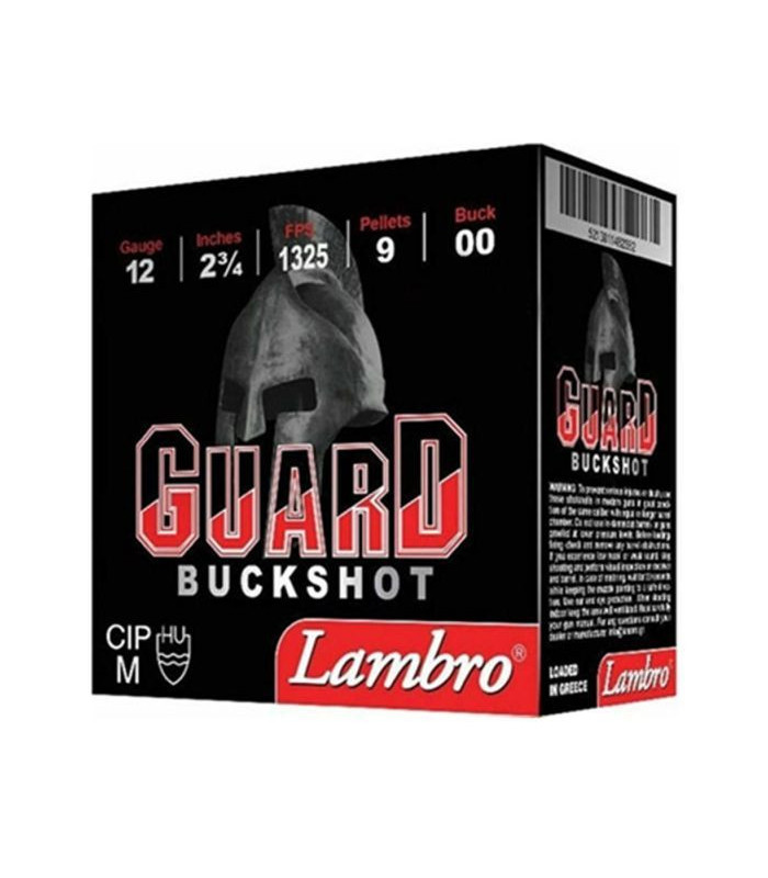 Φυσίγγια Lambro Guard Buckshot 9βολα Cal.12- tokatlis.gr