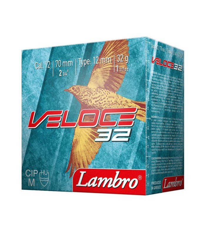 Φυσίγγια Lambro Veloce 32gr Cal.12-  tokatlis.gr
