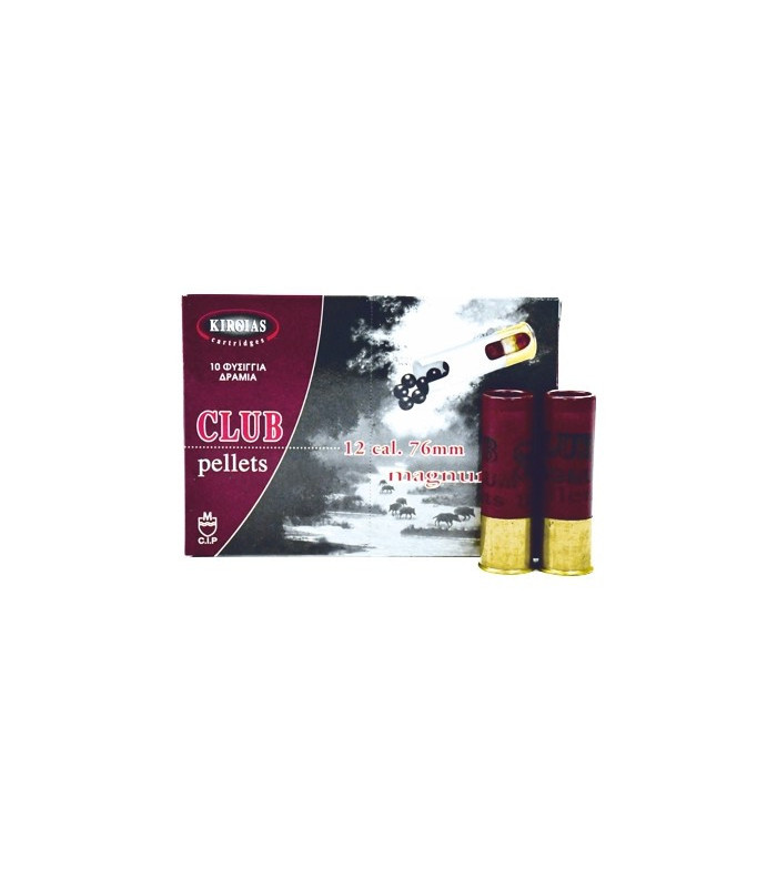 Φυσίγγια Club Δράμια  Magnum 10Βολα 37gr. Cal.12 -  tokatlis.gr