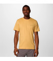 Columbia Ανδρικό Μπλουζακι Rapid Ridge  Back Graphic Tee II -Sand Dune, Button Badge