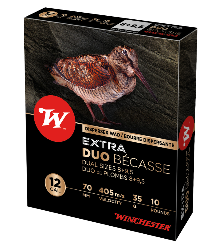 Extra Duo Becasse (Μπεκάτσα) Διασποράς WINCHESTER, 12-70,20mm, 35g, 405m/s, no.8+9,5 (10/200)