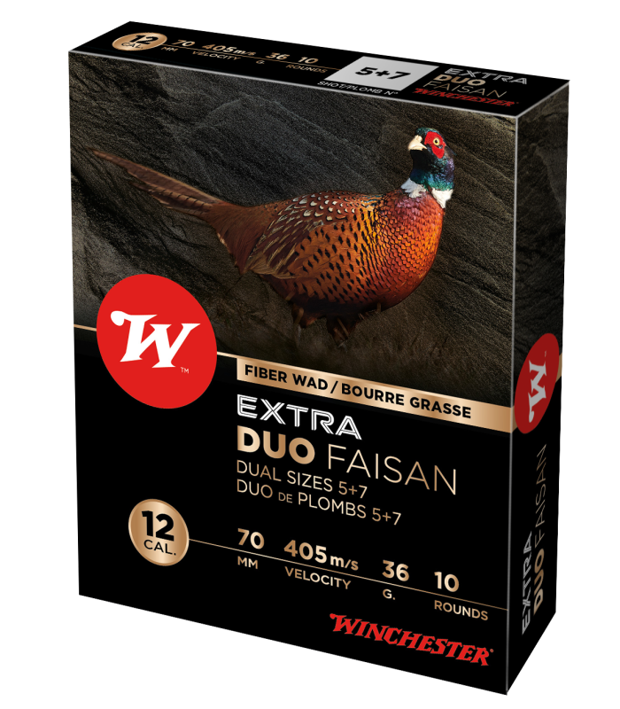 Extra Duo Faisan (Φασιανός) Μάλλινη Τάπα Winchester, 12-70,20MM, 36G, 405M/S, No.7+5 (10/200)