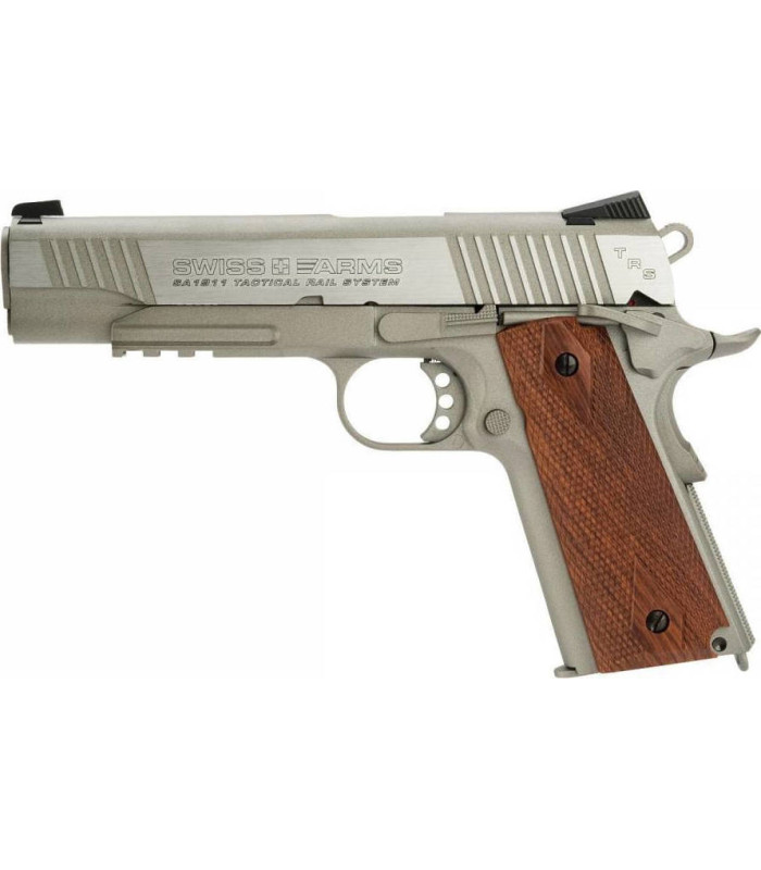 SA 1911 Tactical Rail system Stainless BlowBack 4.5mm 2J Swiss Arms
