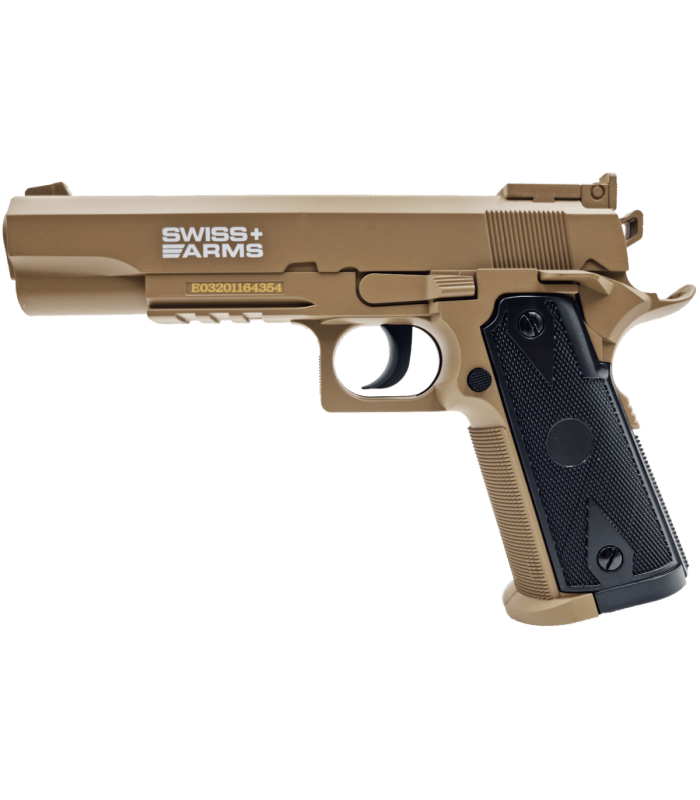 SA1911 Match Tan 4.5mm CO2 2.2J 540gr. Polymer 20pellets (288708/Tan), Cybergun France