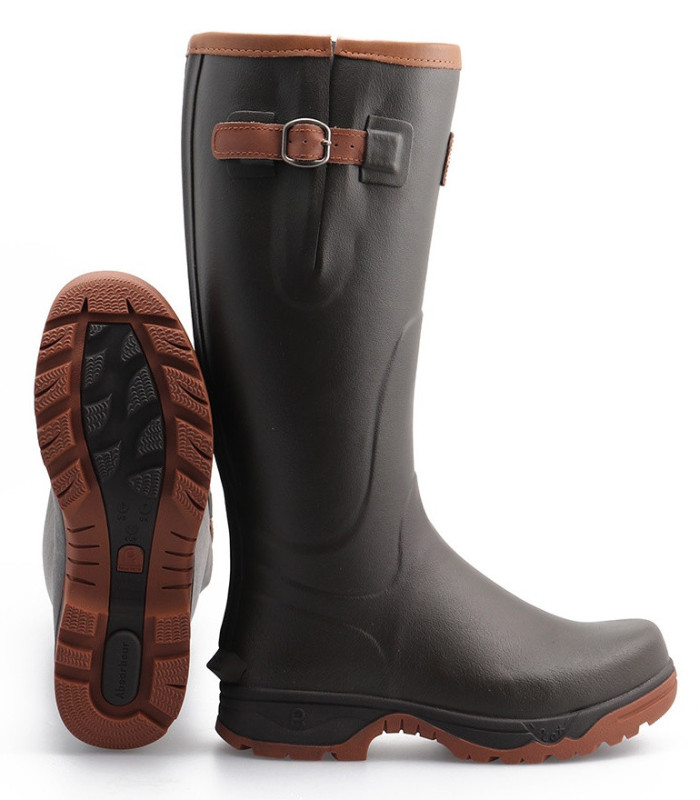 Grand Veneur Brown Rubber R&aposGum Microfiber Lining multi-activite, γαλότσα Rouchette France