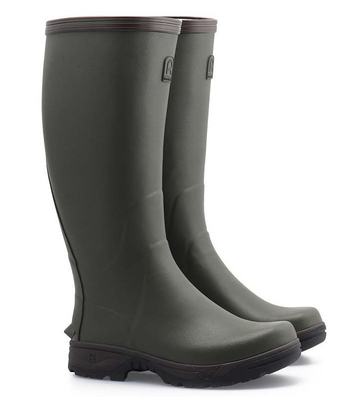 Veneur Khaki Rubber R&aposGrip Cotton Lining multi-activite, γαλότσα Rouchette France