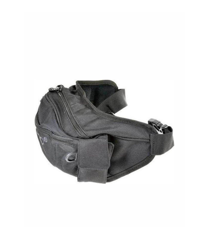 Polo Ανδρικό Τσαντάκι Μέσης Μαύρο -tokatlis.gr