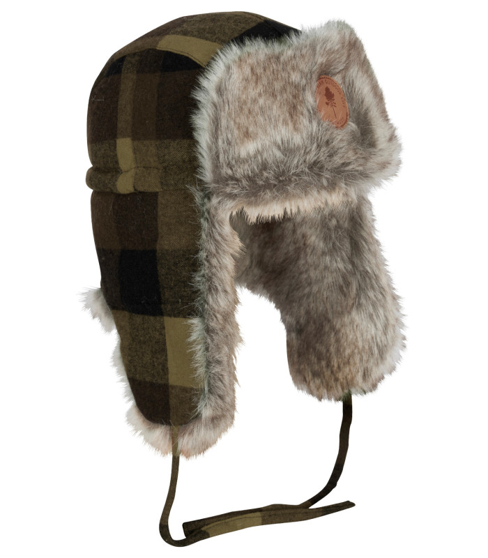 1420 MURMANSK CHECK HAT PINEWOOD ΚΑΠΕΛΟ ΜΕ ΣΥΝΘΕΤΙΚΗ ΓΟΥΝΑ