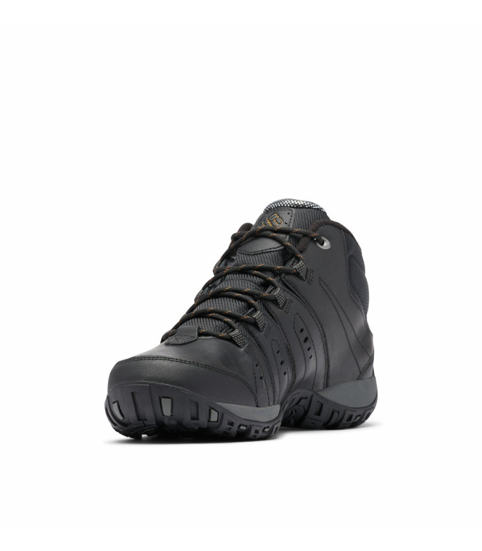 Columbia Ανδρικά Μποτάκια Woodburn II Chuka WP Omni-Heat Black/ Goldenrod- tokatlis.gr