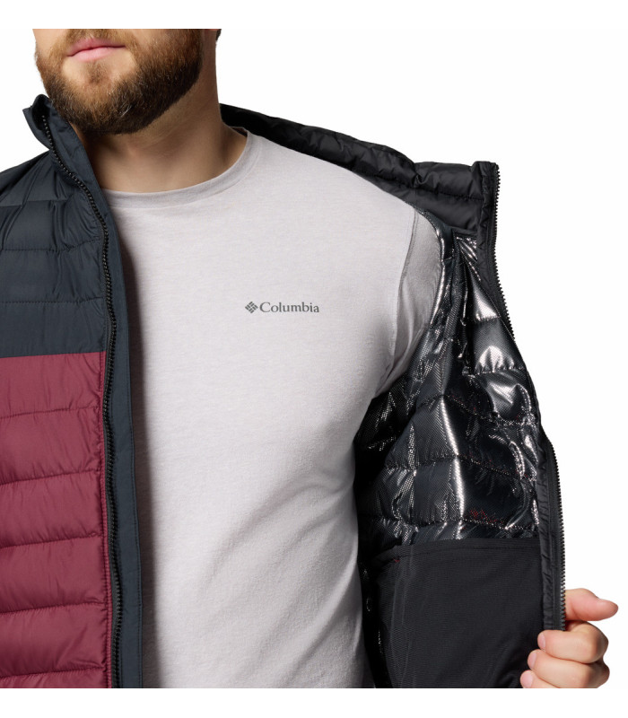 Columbia Ανδρικό Μπουφάν Powder Lite™ II Jacket Rich Wine/ Black - tokatlis.gr