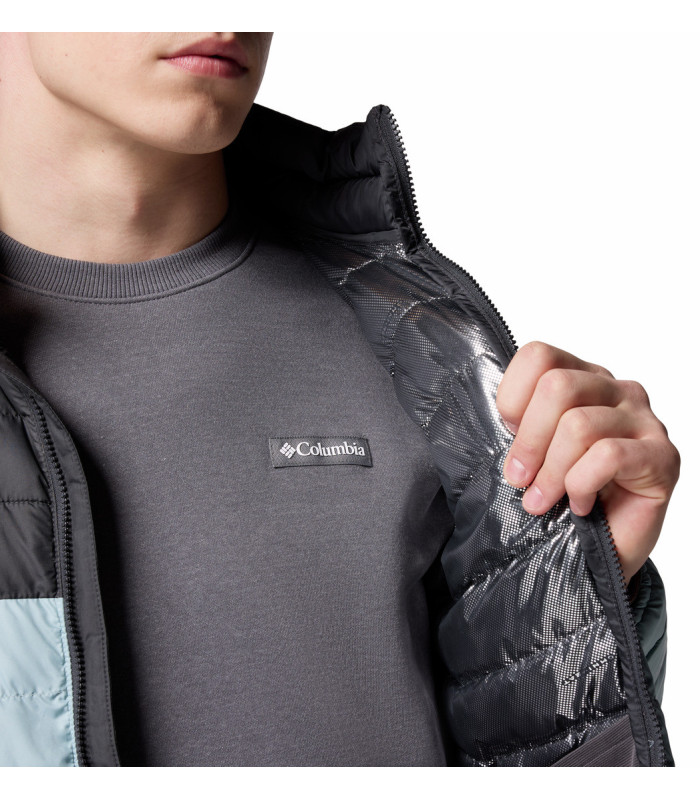 Columbia Ανδρικό Μπουφάν Powder Lite II Jacket Crushed Blue/ Shark - tokatlis.gr