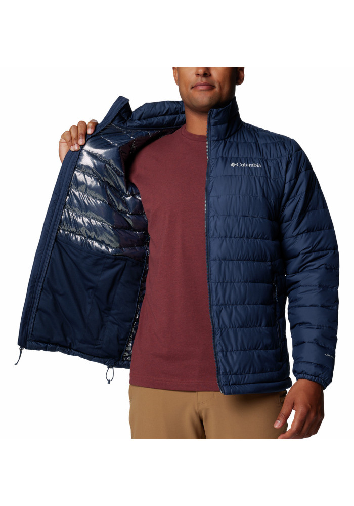 Columbia Ανδρικό Μπουφάν Powder Lite II Jacket Blue - tokatlis.gr