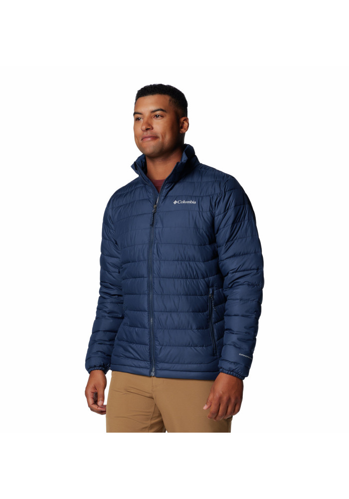 Columbia Ανδρικό Μπουφάν Powder Lite II Jacket Blue - tokatlis.gr