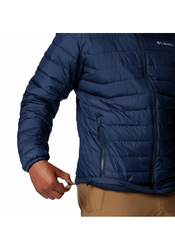 Columbia Ανδρικό Μπουφάν Powder Lite II Jacket Blue - tokatlis.gr
