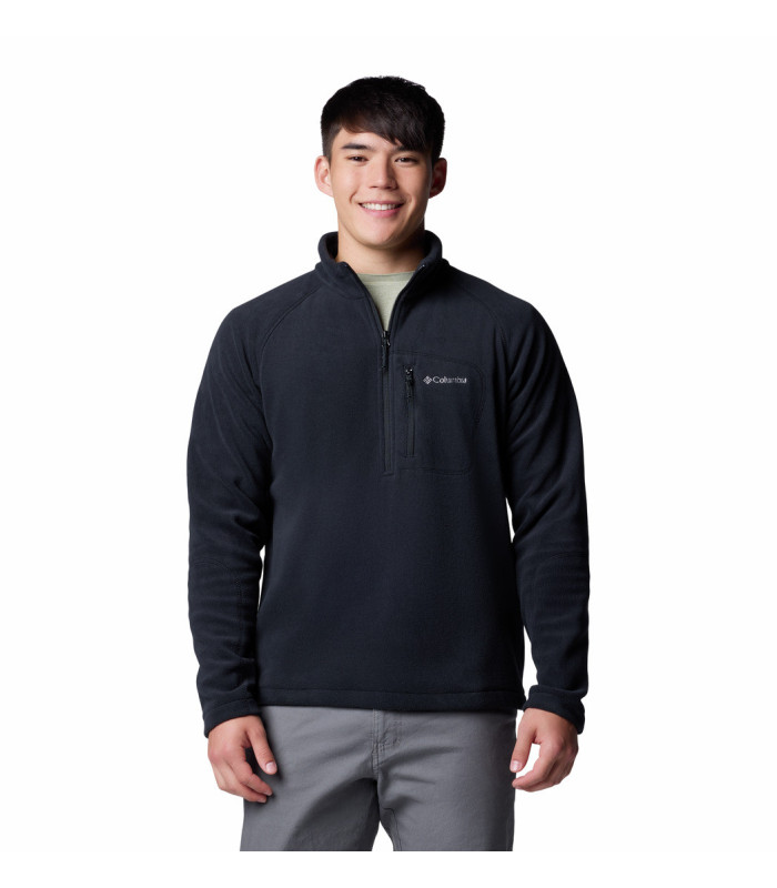 Columbia Ανδρική Μπλούζα Fast Trek III Half Zip Fleece Black - tokatlis.gr