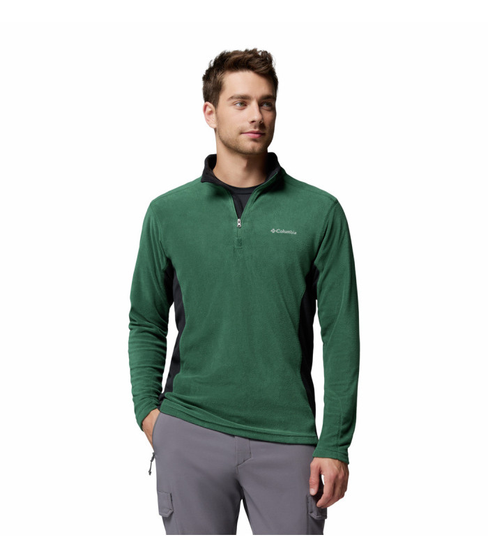 Columbia Ανδρική Μπλούζα Klamath Range II Half Zip Rain Forest/ Black - tokatlis.gr