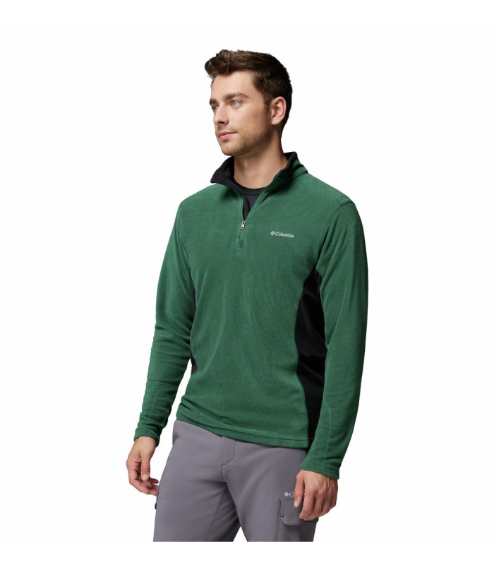 Columbia Ανδρική Μπλούζα Klamath Range II Half Zip Rain Forest/ Black - tokatlis.gr