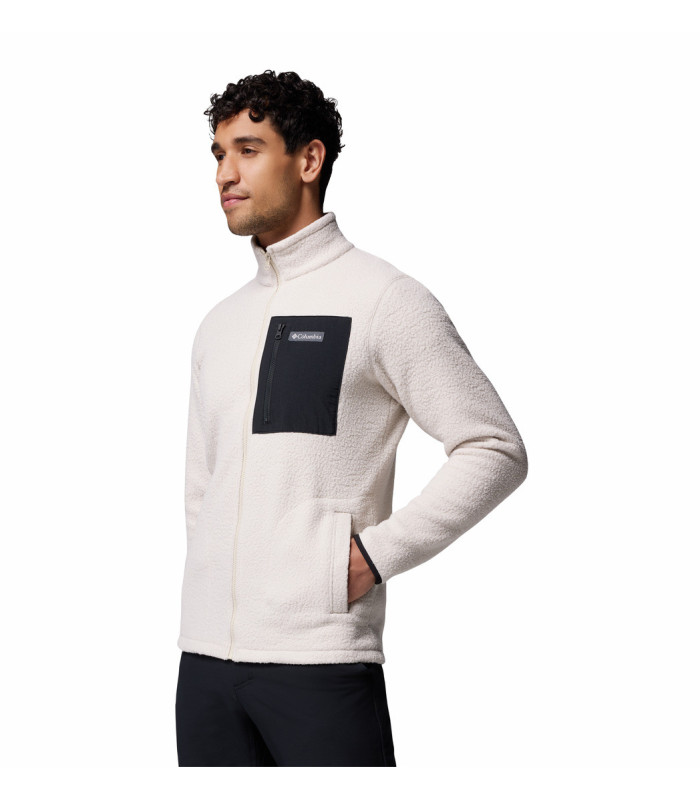 Columbia Ανδρική Ζακέτα Jasper Ridge Pebbled Full Zip Fleece Dark Stone/ Black- tokatlis.gr