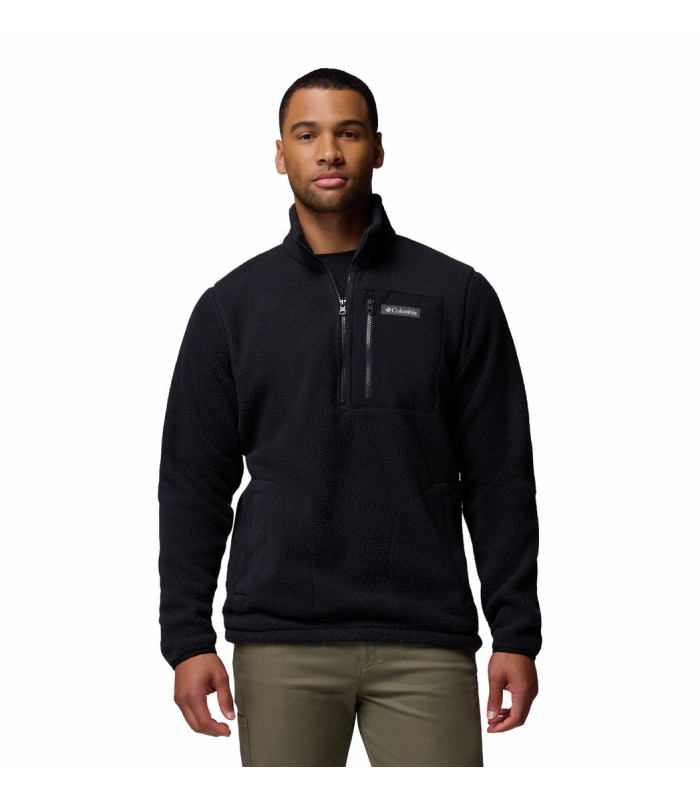 Columbia Ανδρική Μπλούζα Jasper Ridge™ Pebbled Half Zip Fleece Black- tokatlis.gr