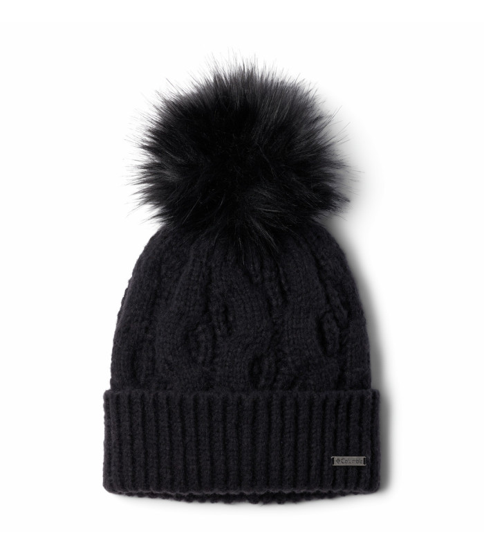 Columbia Unisex Σκουφί Boundless Days™ Cable Knit Pom Beanie Black- tokatlis.gr