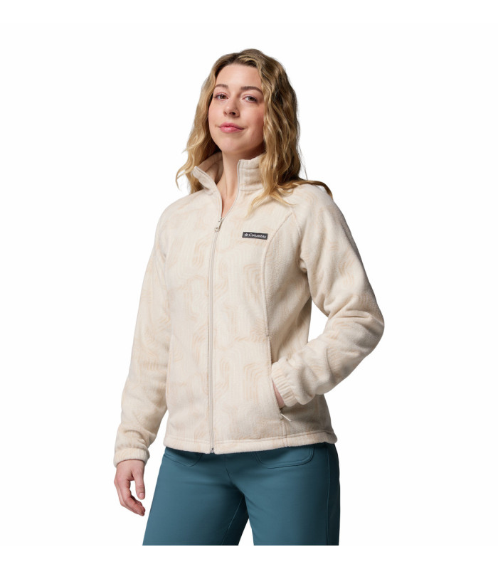 Columbia Γυναικεία Ζακέτα Benton Springs Printed Full Zip Dark Stone Flowfalls- tokatlis.gr