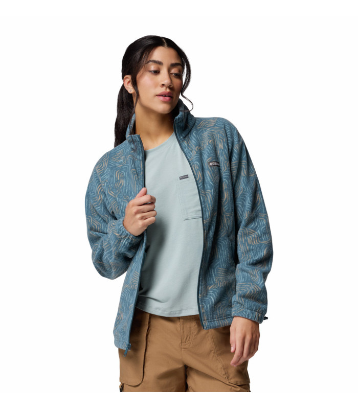Columbia Γυναικεία Ζακέτα Benton Springs Printed Full Zip Everblue Flowfalls- tokatlis.gr