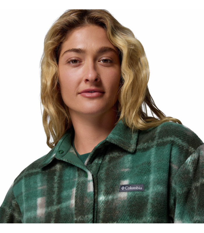Columbia Γυναικεία Μπλούζα Benton Springs Shirt Jacket II Rain Forest Omblur- tokatlis.gr