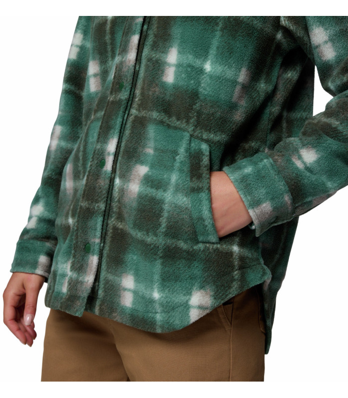 Columbia Γυναικεία Μπλούζα Benton Springs Shirt Jacket II Rain Forest Omblur- tokatlis.gr