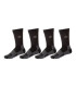 Columbia Ανδρική Κάλτσα 4 Ζεύγη Lifestyle Moisture Control Black